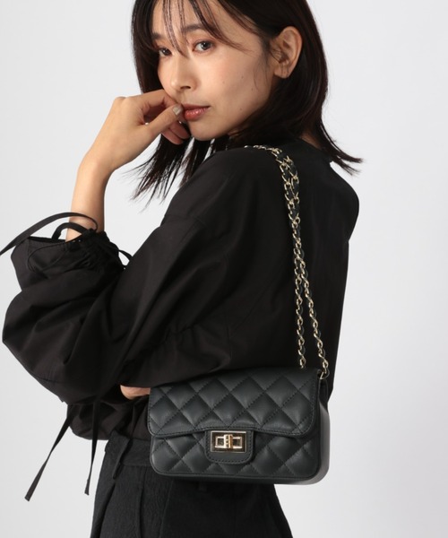 BARNYARDSTORM（バンヤードストーム）の「BARNYARDSTORM / AULENTTIキルトBAG2（ショルダーバッグ・レディース・ブラック/ベージュ・FREE）」の21枚目の写真