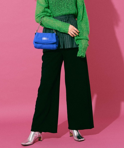 MAISON SPECIAL（メゾンスペシャル）の「ラップレイヤードスウェットパンツ【MAISON SPECIAL/メゾンスペシャル】（スウェットパンツ・レディース・ブラック/グレー・FREE）」の5枚目の写真