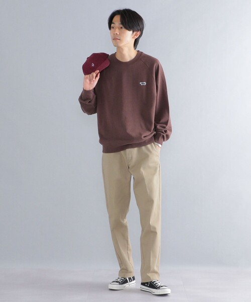 PENNEYS(ぺニーズ)の「*【SHIPS別注】PENNEYS: FOX ロゴ ワッペン ラグランスリーブ スウェット (トレーナー)(スウェット・メンズ・ブラック/ライトグレー/ネイビー/ブラウン・SMALL/MEDIUM/LARGE/X-LARGE)」の9枚目の写真