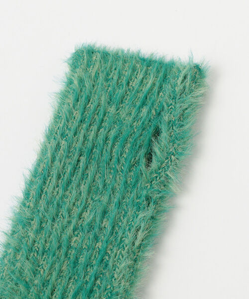 Ray BEAMS（レイビームス）の「Ray BEAMS / フラッフィー アームウォーマー（手袋・レディース・グリーン/オレンジ・ONE SIZE）」の9枚目の写真