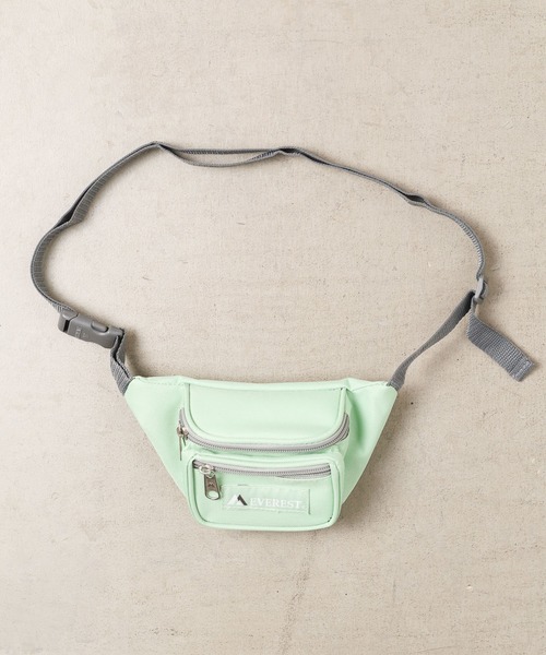 EVEREST（エベレスト）の「《EVEREST》Signature waist pack（ボディバッグ/ウエストポーチ・キッズ・ブラック/ライトグリーン/ネイビー/ローズ/ダークパープル・FREE）」の3枚目の写真