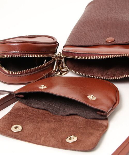 atneK(アトネック)の「【atneK by Scrap Book】3set ショルダー(ショルダーバッグ・レディース・ブラウン・FREE)」の4枚目の写真