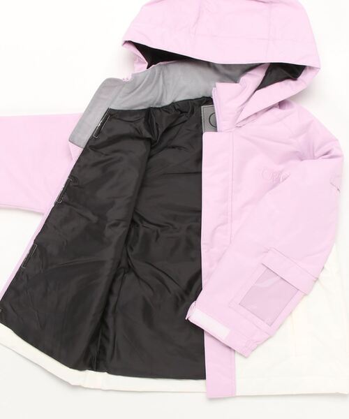 Ocean Pacific（オーシャンパシフィック）の「Ocean Pacific/オーシャンパシフィック スノーウェアセット キッズ 上下セット 雪 スキー 無地 配色 セット フーディ 肩ひも付き パンツ（その他アウター・キッズ・ベージュ/ピンク/ミント・L/M/S）」の5枚目の写真