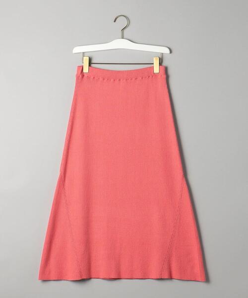 BEAUTY&YOUTH UNITED ARROWS（ビューティーアンドユースユナイテッドアローズ）の「コットンカシミヤ リブ パネルフレア ミドル スカート -ウォッシャブル-（スカート・レディース・ブラック/オリーブ/ピンク・S/M）」の20枚目の写真