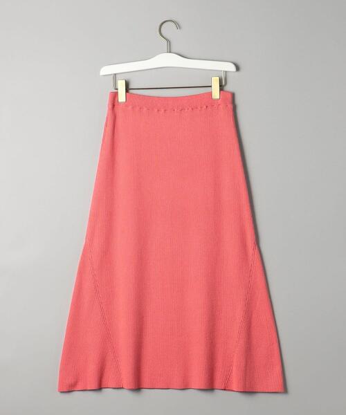BEAUTY&YOUTH UNITED ARROWS（ビューティーアンドユースユナイテッドアローズ）の「コットンカシミヤ リブ パネルフレア ミドル スカート -ウォッシャブル-（スカート・レディース・ブラック/オリーブ/ピンク・S/M）」の21枚目の写真