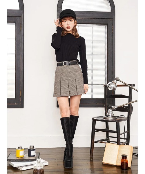 Darich ダーリッチ　ダブルプリーツミニスカート ダブルプリーツミニスカート – Darich (ダーリッチ)