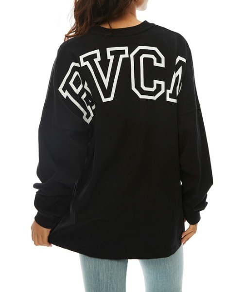 RVCA(ルーカ)の「RVCA レディース ARCHED FAKE RVCA LT ロングスリーブTシャツ【2022年秋冬モデル】/ルーカ長袖ロンT(Tシャツ/カットソー・レディース・ホワイト/ブラック・SMALL/MEDIUM/X-SMALL)」の7枚目の写真