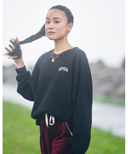 RVCA(ルーカ)の「RVCA レディース ARCHED FAKE RVCA LT ロングスリーブTシャツ【2022年秋冬モデル】/ルーカ長袖ロンT(Tシャツ/カットソー・レディース・ホワイト/ブラック・SMALL/MEDIUM/X-SMALL)」の10枚目の写真