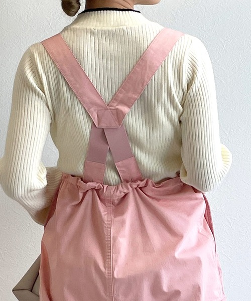 w closet(ダブルクローゼット)の「サスペンダー付きパラシュートスカート(ジャンパースカート・レディース・カーキ/ブラック/ピンク・FREE)」の15枚目の写真