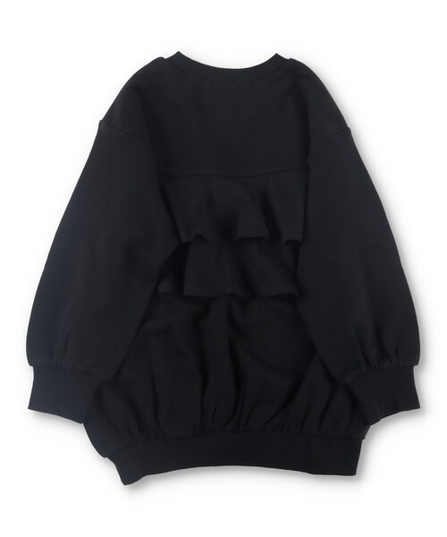 BRANSHES(ブランシェス)の「バックフリルチュニック(スウェット・キッズ・ブラック/ピンク・120/110/100/150/90/140/130)」の21枚目の写真