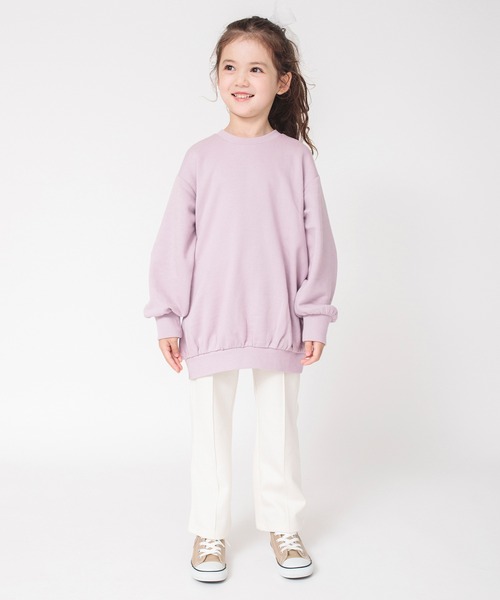 BRANSHES(ブランシェス)の「バックフリルチュニック(スウェット・キッズ・ブラック/ピンク・120/110/100/150/90/140/130)」の13枚目の写真