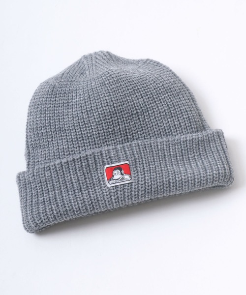 BEN DAVIS(ベンデイビス)の「BEN DAVIS/ベンデイビス MICRO LOGO KNITCAP ニットキャップ ビーニー(ニットキャップ/ビーニー・メンズ・ダークグリーン/ベージュ/ブラック/グレー/イエロー/オレンジ/チャコール/パープル/グリーン・FREE)」の3枚目の写真