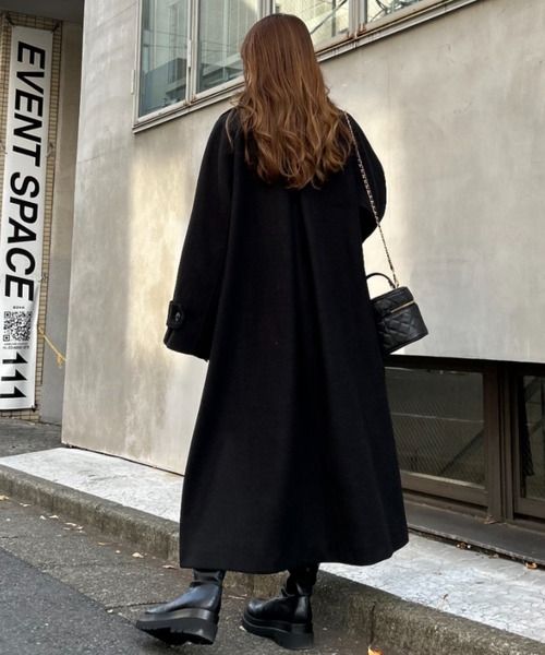 INGNI（イング）の「ステンカラーコート（ステンカラーコート・レディース・アイボリー/ブラック/ピンク/モカ・M）」の15枚目の写真