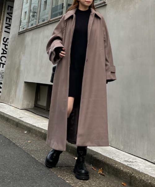 INGNI（イング）の「ステンカラーコート（ステンカラーコート・レディース・アイボリー/ブラック/ピンク/モカ・M）」の16枚目の写真