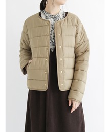 Samansa Mos2 blue | ライナージャケット(ノーカラージャケット)