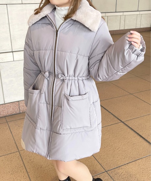 apres jour（アプレジュール）の「ショートダウンライクコート【ZOZOTOWN限定アイテム】（ダウンジャケット/コート・レディース・ブラック/アイボリー/ピンクベージュ/グレイッシュベージュ・X-LARGE/フリー）」の13枚目の写真