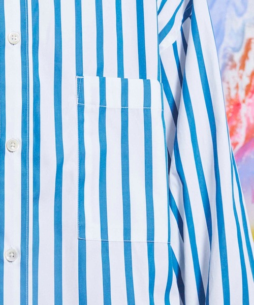 MAISON SPECIAL（メゾンスペシャル）の「《ユニセックスアイテム》THOMAS MASON/トーマスメイソン プライムオーバーシャツコート【MAISON SPECIAL/メゾンスペシャル】（シャツ/ブラウス・メンズ・イエロー/ブルー/ネイビー/オフホワイト/ブルー系その他・1/2/0）」の12枚目の写真