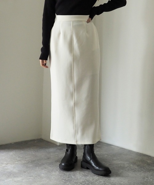 Riberry（リベリー）の「ダンボールタイトスカート（スカート・レディース・ブラック/アイボリー・FREE）」の21枚目の写真