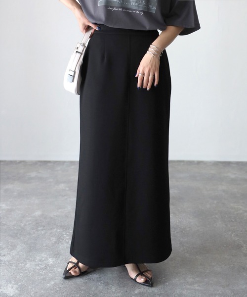 Riberry（リベリー）の「ダンボールタイトスカート（スカート・レディース・ブラック/アイボリー・FREE）」の4枚目の写真