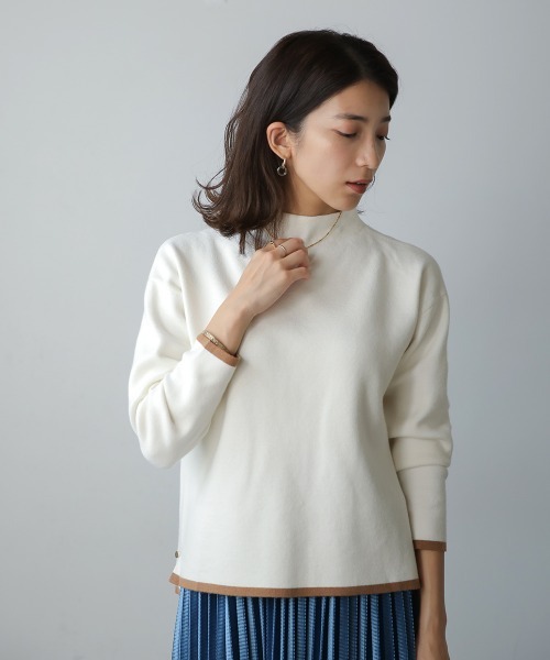 Bou Jeloud(ブージュルード)の「アンゴラタッチボトルネックプルオーバー(ニット/セーター・レディース・A/ブルー/チャコールグレー/ホワイト系その他・FREE)」の13枚目の写真
