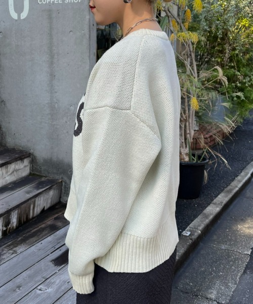 CIAOPANIC（チャオパニック）の「ロゴジャガードニットプルオーバー（ニット/セーター・レディース・ブラック/オフホワイト・FREE）」の19枚目の写真