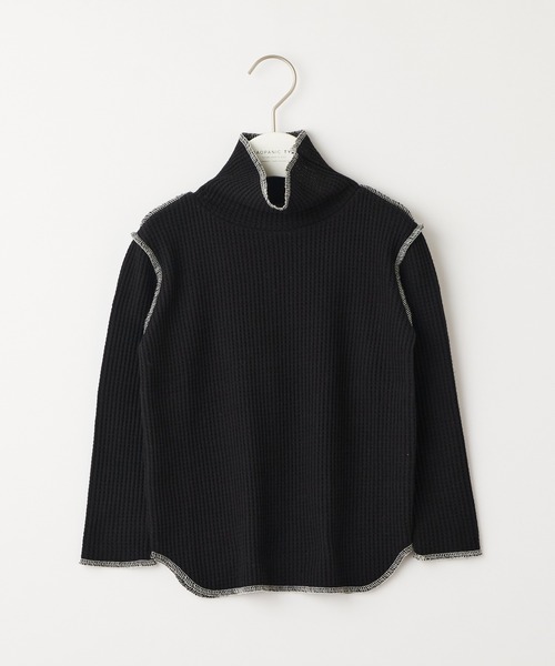 CIAOPANIC TYPY(チャオパニックティピー)の「【KIDS】【裏起毛】サーマル配色ステッチタートル(Tシャツ/カットソー・キッズ・イエロー/アイボリー/ブラック・S/M/L/XL/XXL)」の17枚目の写真