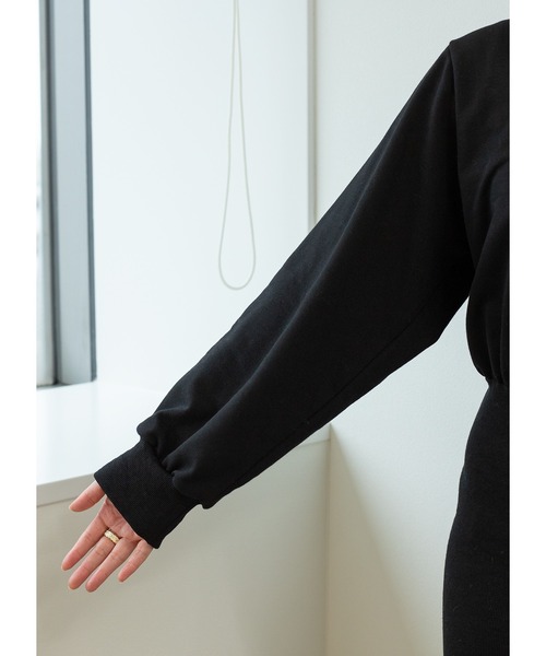 Adoon plain（アドーンプレーン）の「スウェットロングワンピース（ワンピース・レディース・ダークパープル/ブラック・LARGE/MEDIUM）」の19枚目の写真