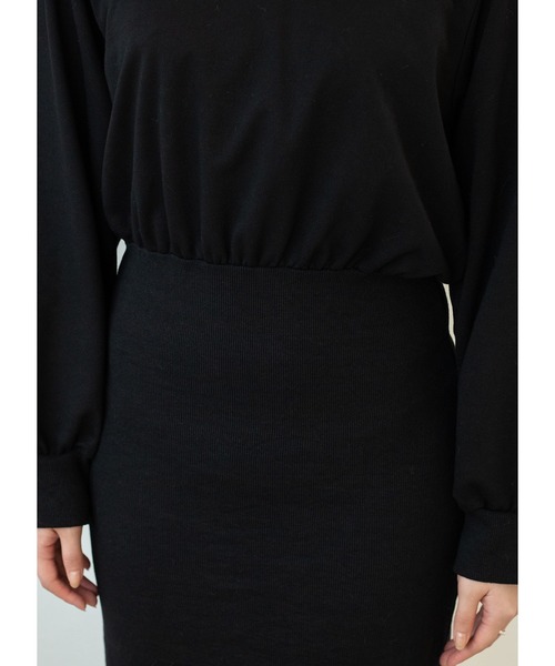 Adoon plain（アドーンプレーン）の「スウェットロングワンピース（ワンピース・レディース・ダークパープル/ブラック・LARGE/MEDIUM）」の20枚目の写真