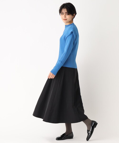 OPAQUE.CLIP（オペークドットクリップ）の「◆グログランタックフレアスカート（スカート・レディース・ライトグレー/ブラック/ブルー・38/40）」の13枚目の写真