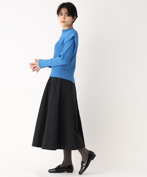 OPAQUE.CLIP（オペークドットクリップ）の「◆グログランタックフレアスカート（スカート・レディース・ライトグレー/ブラック/ブルー・38/40）」の16枚目の写真