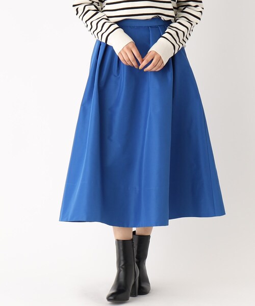 OPAQUE.CLIP（オペークドットクリップ）の「◆グログランタックフレアスカート（スカート・レディース・ライトグレー/ブラック/ブルー・38/40）」の20枚目の写真