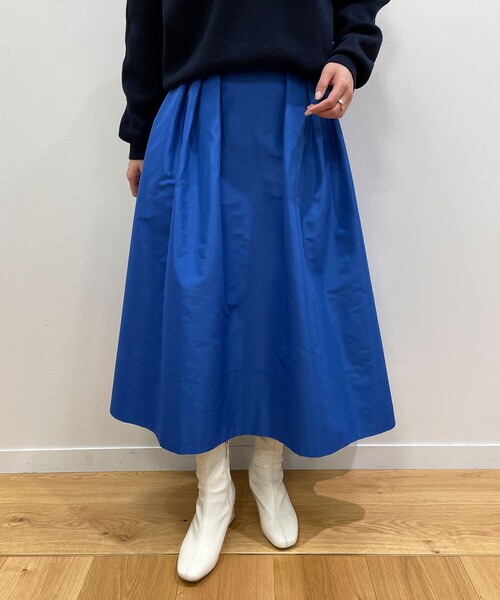 OPAQUE.CLIP（オペークドットクリップ）の「◆グログランタックフレアスカート（スカート・レディース・ライトグレー/ブラック/ブルー・38/40）」の17枚目の写真