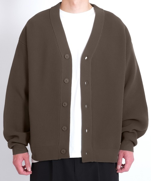 improves（インプローブス）の「【improves】オーバーサイズ ニット カーディガン（カーディガン/ボレロ・メンズ・ダークブルー/チャコール/アイボリー/カーキ・LARGE/X-LARGE/MEDIUM）」の10枚目の写真