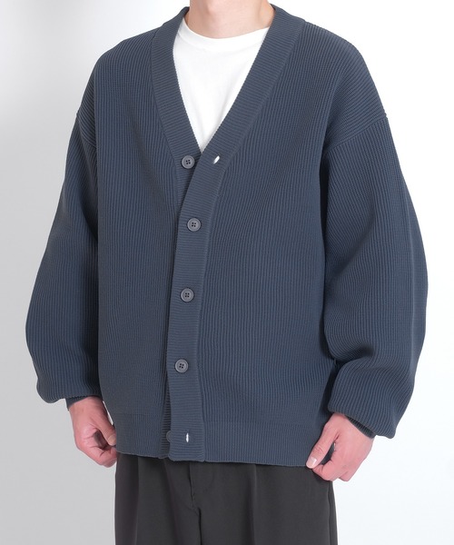 improves（インプローブス）の「【improves】オーバーサイズ ニット カーディガン（カーディガン/ボレロ・メンズ・ダークブルー/チャコール/アイボリー/カーキ・LARGE/X-LARGE/MEDIUM）」の12枚目の写真