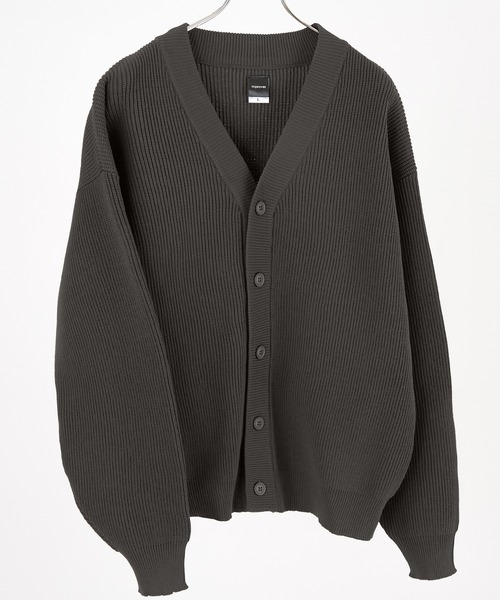 improves（インプローブス）の「【improves】オーバーサイズ ニット カーディガン（カーディガン/ボレロ・メンズ・ダークブルー/チャコール/アイボリー/カーキ・LARGE/X-LARGE/MEDIUM）」の15枚目の写真