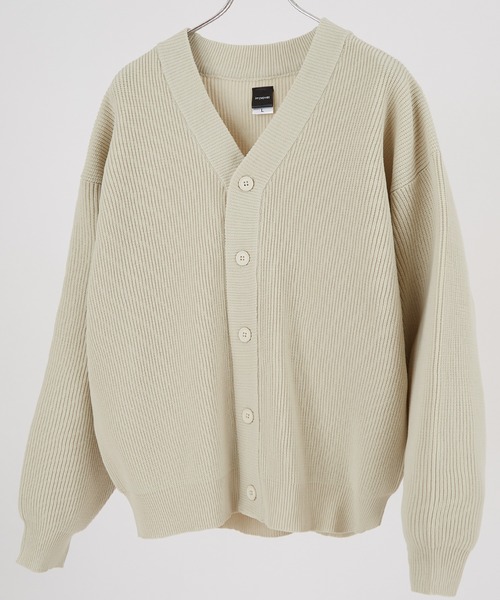 improves（インプローブス）の「【improves】オーバーサイズ ニット カーディガン（カーディガン/ボレロ・メンズ・ダークブルー/チャコール/アイボリー/カーキ・LARGE/X-LARGE/MEDIUM）」の13枚目の写真