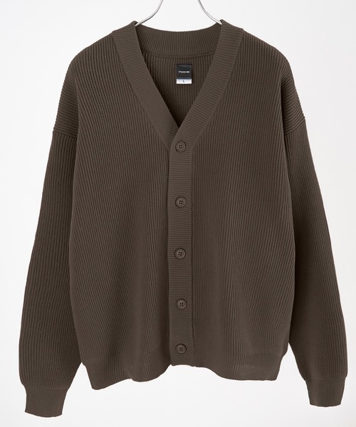 improves（インプローブス）の「【improves】オーバーサイズ ニット カーディガン（カーディガン/ボレロ・メンズ・ダークブルー/チャコール/アイボリー/カーキ・LARGE/X-LARGE/MEDIUM）」の17枚目の写真