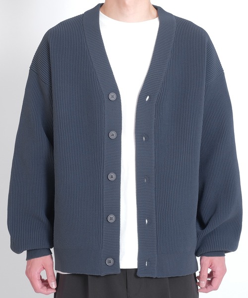 improves（インプローブス）の「【improves】オーバーサイズ ニット カーディガン（カーディガン/ボレロ・メンズ・ダークブルー/チャコール/アイボリー/カーキ・LARGE/X-LARGE/MEDIUM）」の21枚目の写真
