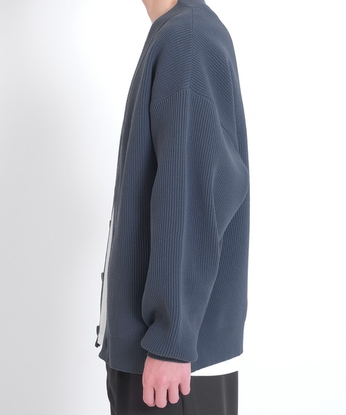 improves（インプローブス）の「【improves】オーバーサイズ ニット カーディガン（カーディガン/ボレロ・メンズ・ダークブルー/チャコール/アイボリー/カーキ・LARGE/X-LARGE/MEDIUM）」の22枚目の写真