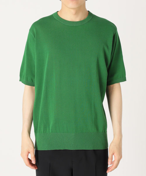 セール】【FOLL / フォル】ツイステッドコットンニットTシャツ