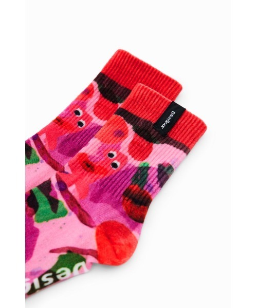 Desigual(デシグアル)の「CARAS LACROIX ソックス(ソックス/靴下・レディース・レッド・FREE)」の3枚目の写真