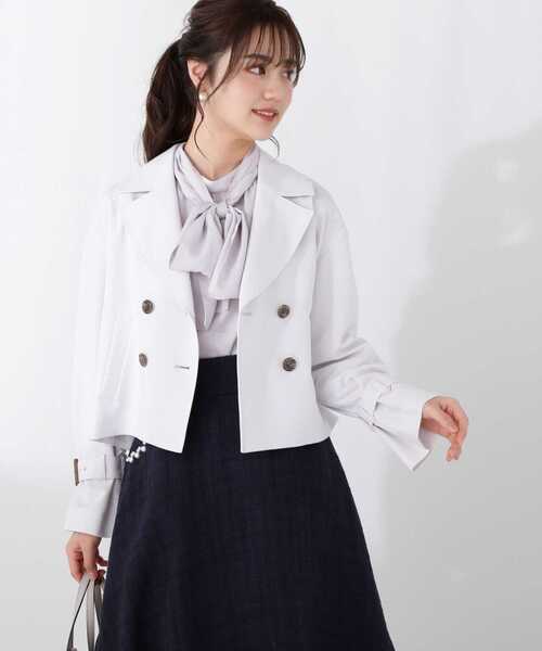 PROPORTION BODY DRESSING（プロポーションボディドレッシング）の「ボウタイブラウス / 1213110201（シャツ/ブラウス・レディース・ホワイト系その他/グレー/ブルー系その他・MEDIUM/SMALL）」の15枚目の写真