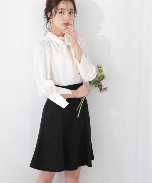 PROPORTION BODY DRESSING（プロポーションボディドレッシング）の「ボウタイブラウス / 1213110201（シャツ/ブラウス・レディース・ホワイト系その他/グレー/ブルー系その他・MEDIUM/SMALL）」の5枚目の写真