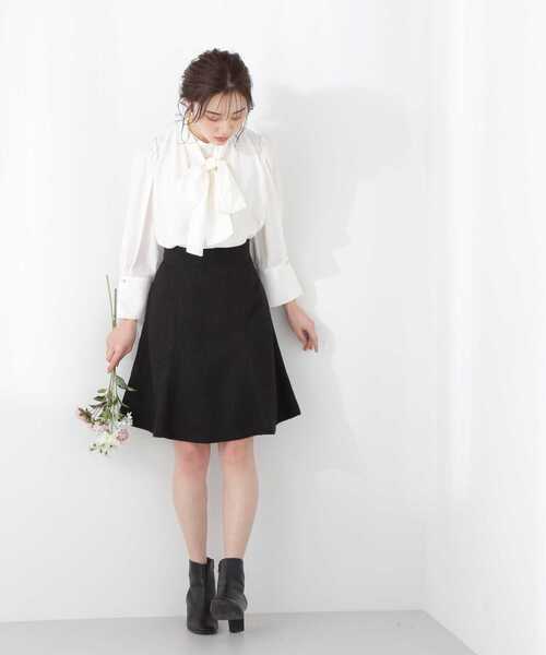 PROPORTION BODY DRESSING（プロポーションボディドレッシング）の「ボウタイブラウス / 1213110201（シャツ/ブラウス・レディース・ホワイト系その他/グレー/ブルー系その他・MEDIUM/SMALL）」の7枚目の写真