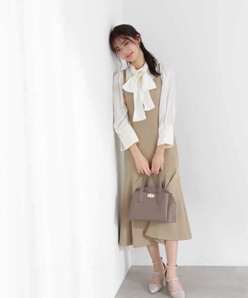 PROPORTION BODY DRESSING（プロポーションボディドレッシング）の「ボウタイブラウス / 1213110201（シャツ/ブラウス・レディース・ホワイト系その他/グレー/ブルー系その他・MEDIUM/SMALL）」の22枚目の写真