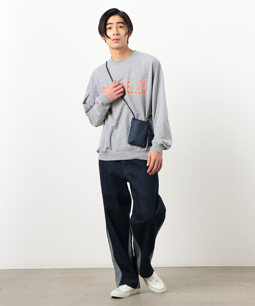 Purple&Yellow(パープルアンドイエロー)の「マルチショルダーバッグ(ショルダーバッグ・メンズ・ブラック/ワンウォッシュ・FREE)」の6枚目の写真