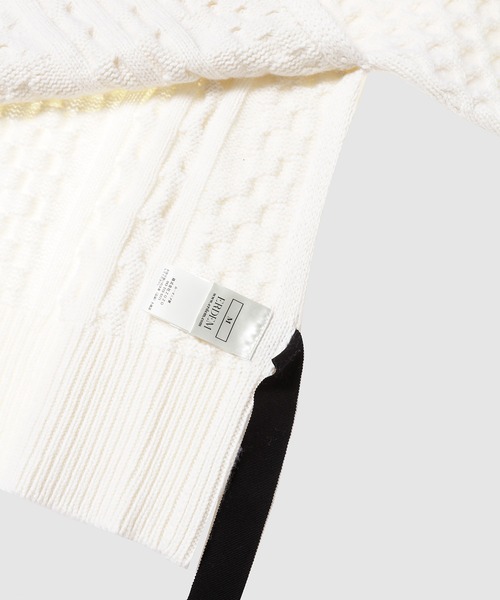 Erdem（アーデム）の「BOXY FIT CABLE KNIT CREW NECK JUMPER（ニット/セーター・レディース・ホワイト系その他・S/M）」の3枚目の写真