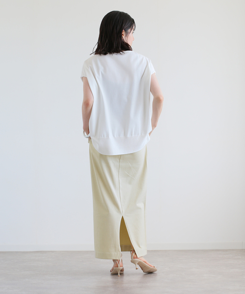 IENA（イエナ）の「クリアコットンスカート（スカート・レディース・チャコールグレー/ブラック/アイボリー・34/36/38）」の9枚目の写真