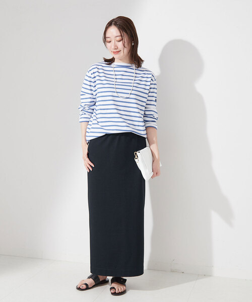 IENA（イエナ）の「クリアコットンスカート（スカート・レディース・チャコールグレー/ブラック/アイボリー・34/36/38）」の15枚目の写真