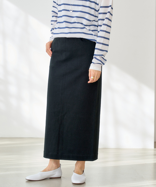 IENA（イエナ）の「クリアコットンスカート（スカート・レディース・チャコールグレー/ブラック/アイボリー・34/36/38）」の19枚目の写真